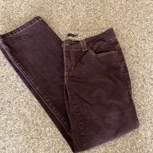 Prana rich brown corduroy pants, no holes and in nice gently used condition.